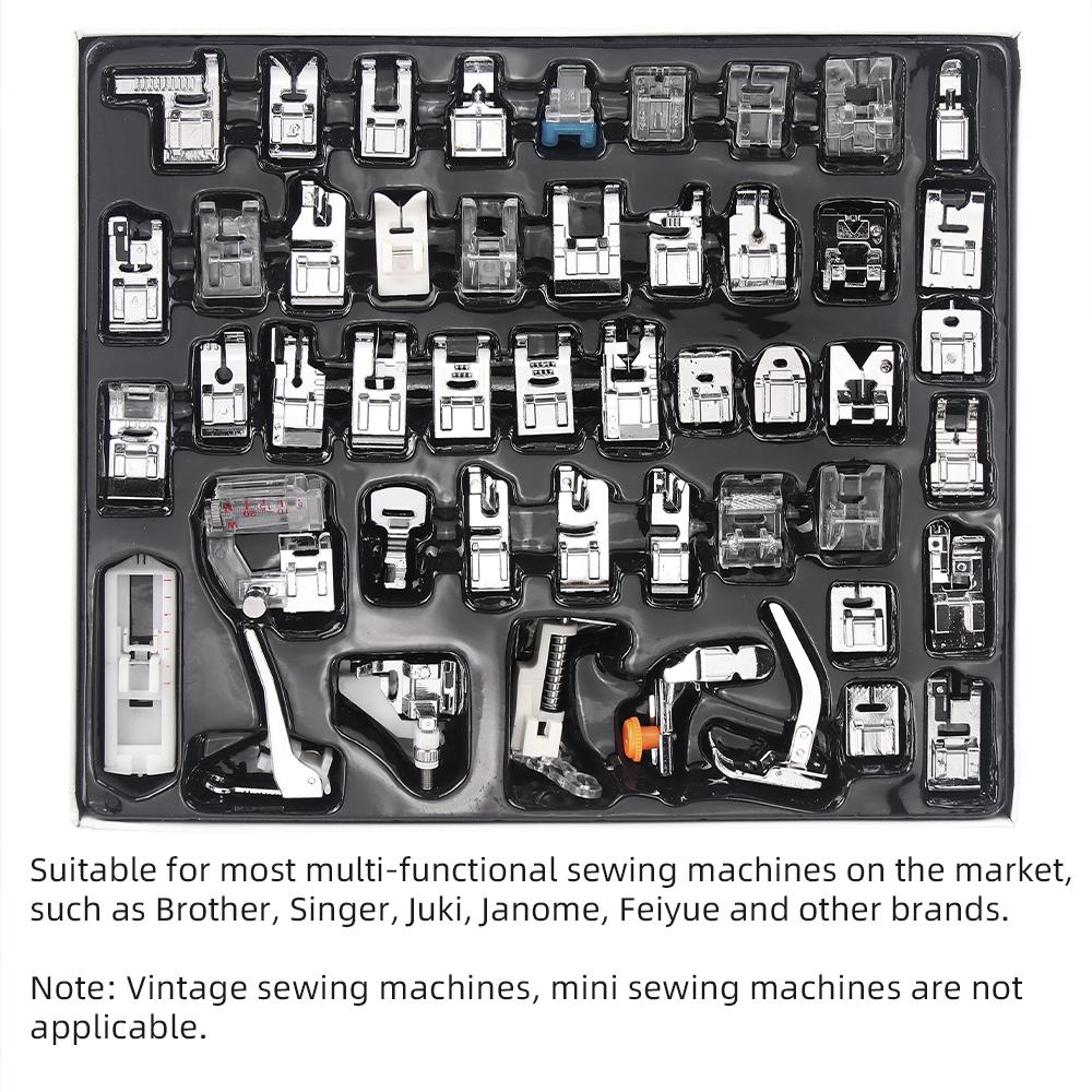 48pc/set Sewing Machine Presser Feet Supplies, Various Sewing Pressure Foot Tool, DIY Sewing Quilting Handicraftwork Accessories