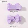 30pcs/Set Cute Dopamine Color Fabric Hair Bow Clips for Girls Rainbow 1.5'' Mini Bowbots Hairpins Headwear Kid Hair Accessories