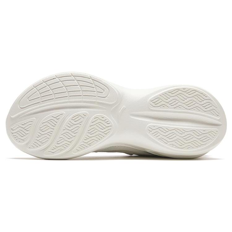 New Anta Leaf 3.0 Cushioning Wear Resistant Low Top Sprint Running Shoes Women's Ivory White Purple 922315520-6