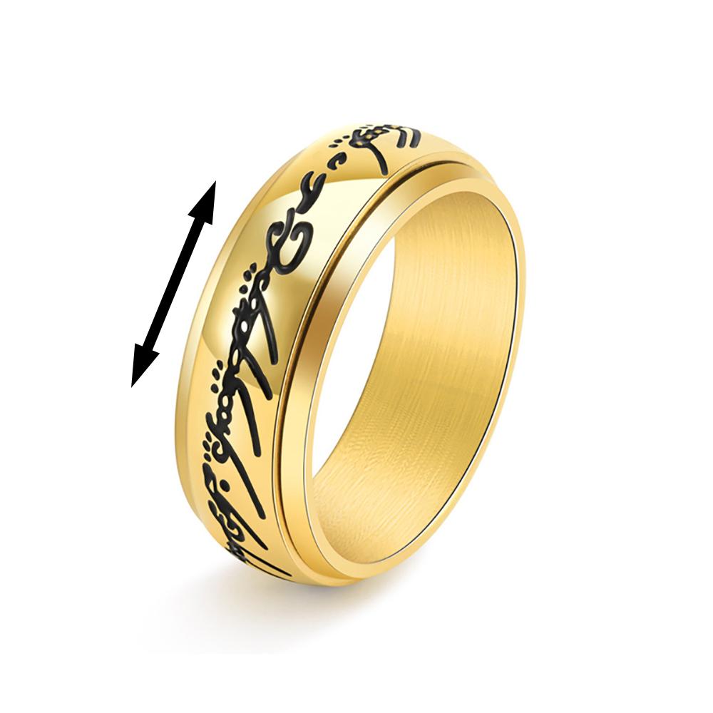 2025 Simple Magic Rings For Men Women Similar To Movies Carving Ring Fashion Jewelry Creativity Gift