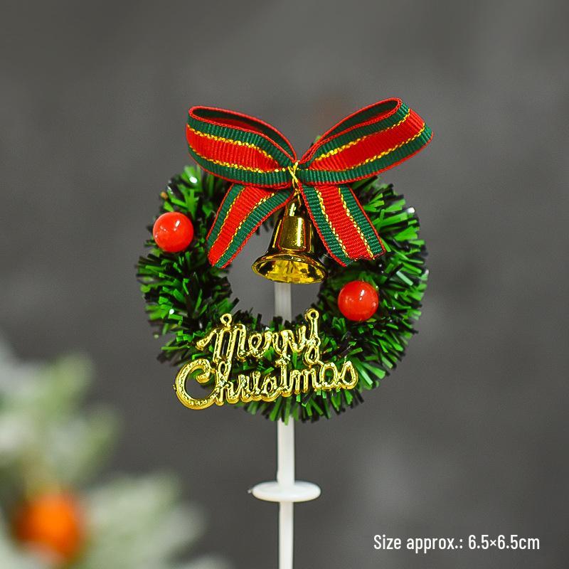 Popular Soft Glue Christmas Cake Ornaments: Santa Claus & Snowman Inserts for Holiday Party Desserts