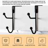 M-Modern-2 Pack Over The Door Hooks Hanger, Sturdy Metal Double Hook Hanger For Hanging Coats, Hats, Robes, Towels