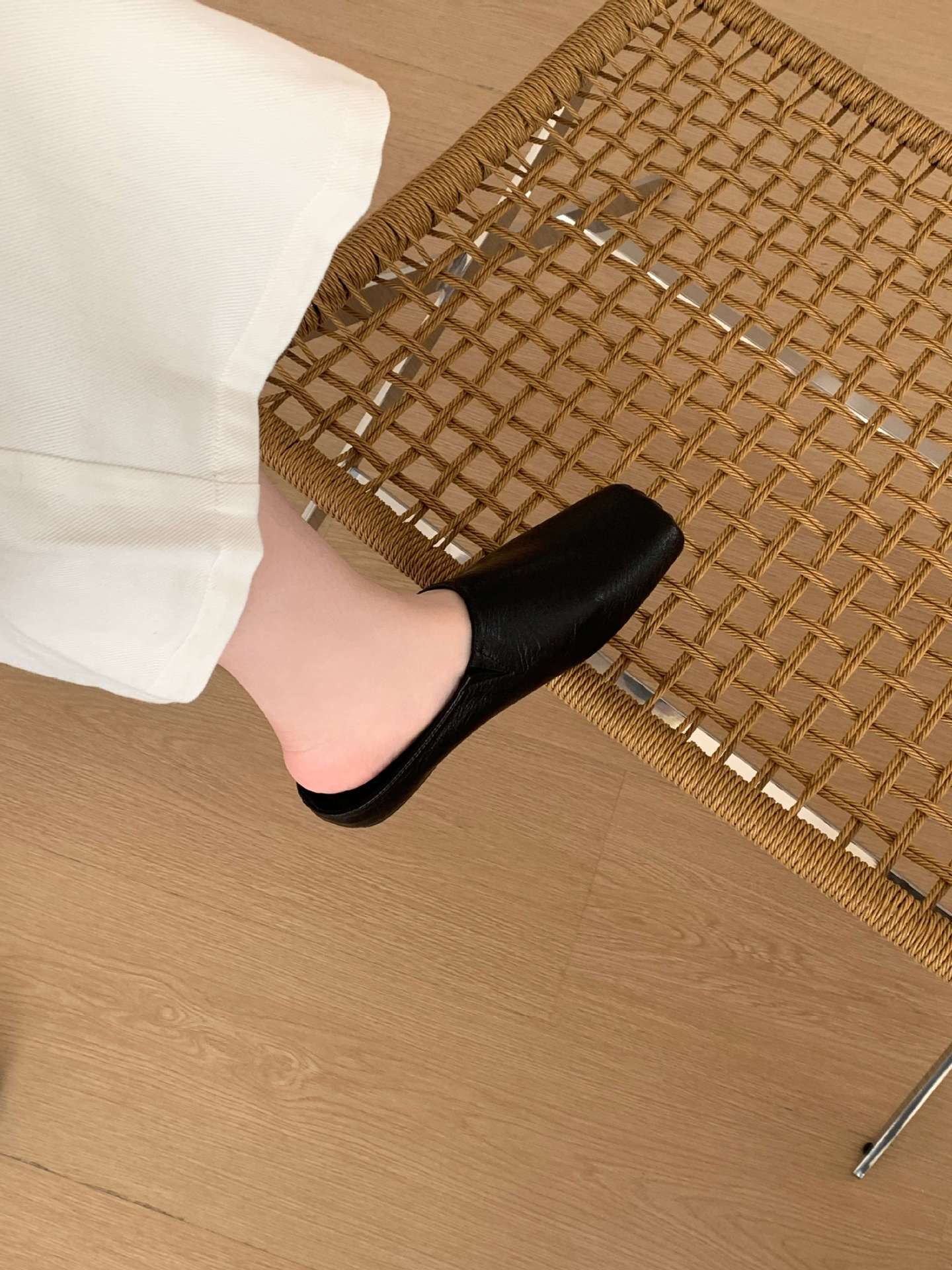 Lazy Wind Pedal Bag Head Slippers Women Wear Soft-Soled Thick-Soled Muller Shoes Simple And Versatile Half Slippers Women S Shoes Spring 35