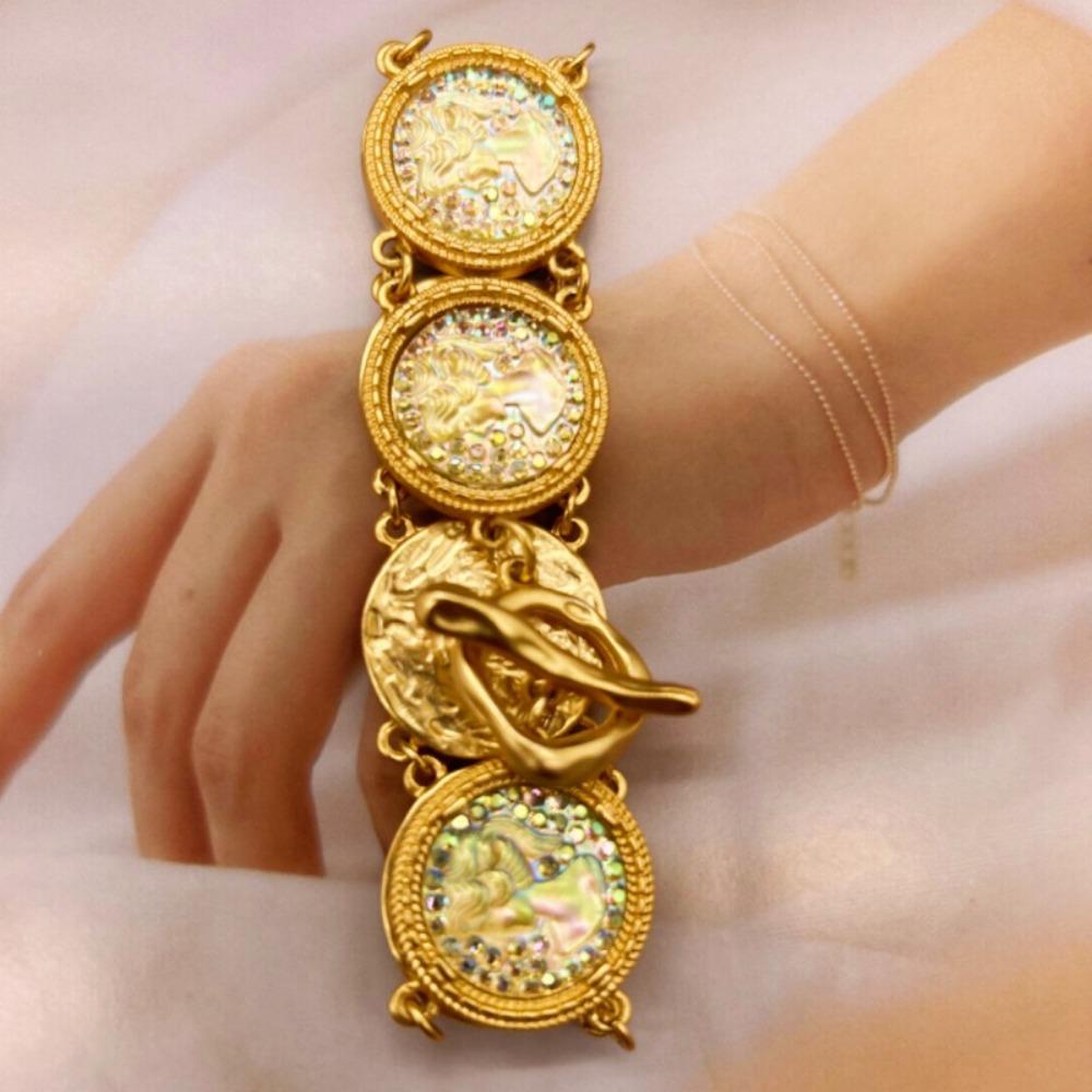 Eastern Style Turkish Chain Bracelet Elegant Retro Earrings Fashion Vintage Bangles  Bridal Gifts