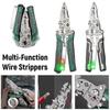 Multifunctional home wire stripper electrician pliers with voltage tester and