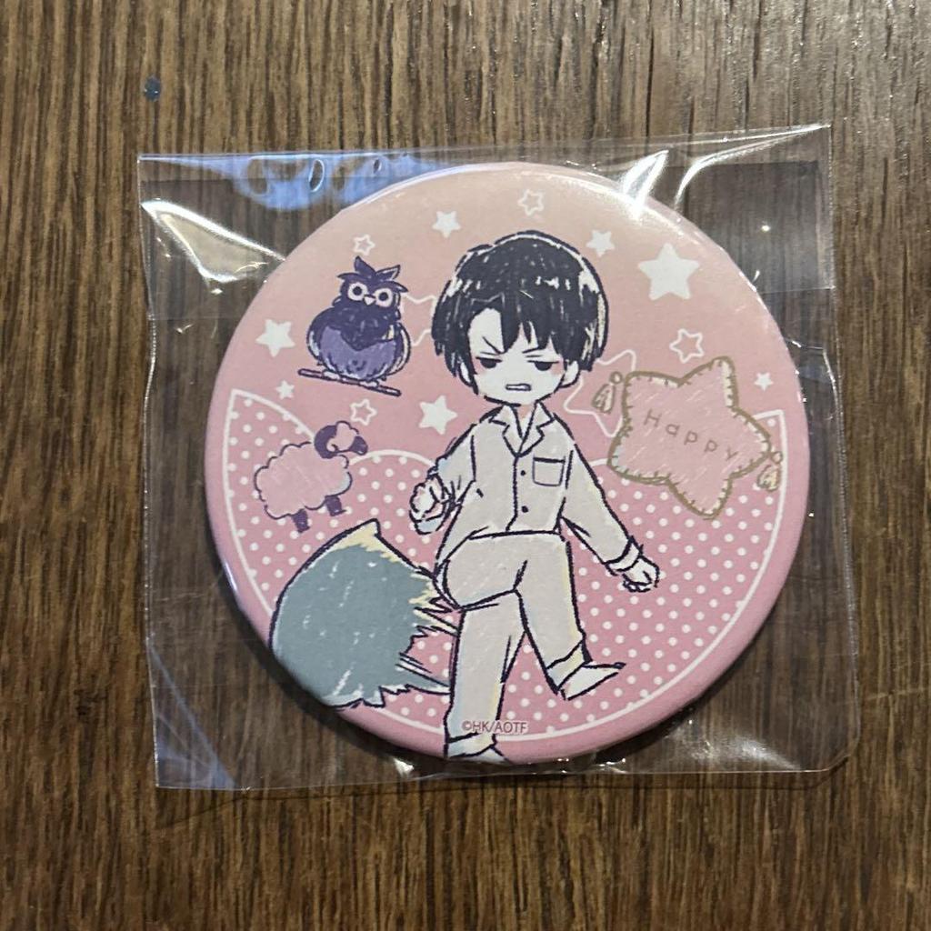 [USED] Attack on Titan Levi Can Badge Graph Art Bonus Postcard