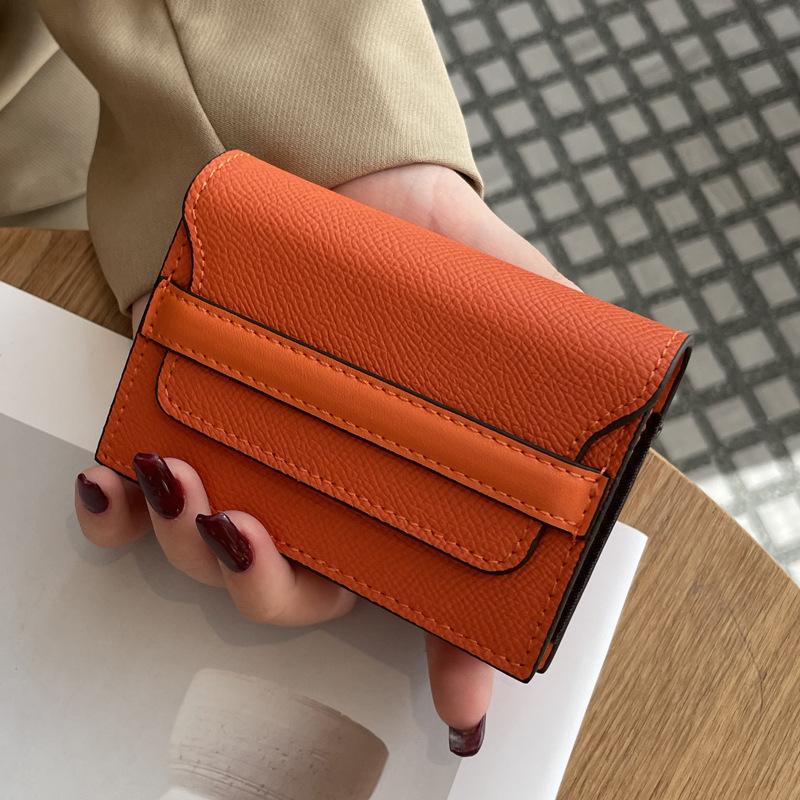 Anti-magnetic card bag, women's leather, large capacity, multi-card position, new niche design, simple, fashionable and compact mini card bag.