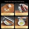 Upgraded Stainless Steel Garlic Press Squeezer Manual Garlic Ginger Rocker Crusher Garlic Cutting Mince Tools Kitchen Gadgets