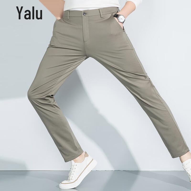 Men's Silk Blend Casual Trousers