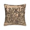 Th Century European Woodcut Prints Pillowcase Printing Polyester Cushion Cover Witches Dance Pillow Case Cover Drop Shipping