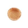 Bamboo Salad Bowl Round Serving Bowl Natural Wood Dishware for Fruit Snacks Appetizers