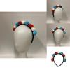 Elegantes Blumen-Haaraccessoire Stirnband für das 70. Platinjubiläum der Königin, inspiriertes Design im Union Jack-Stil