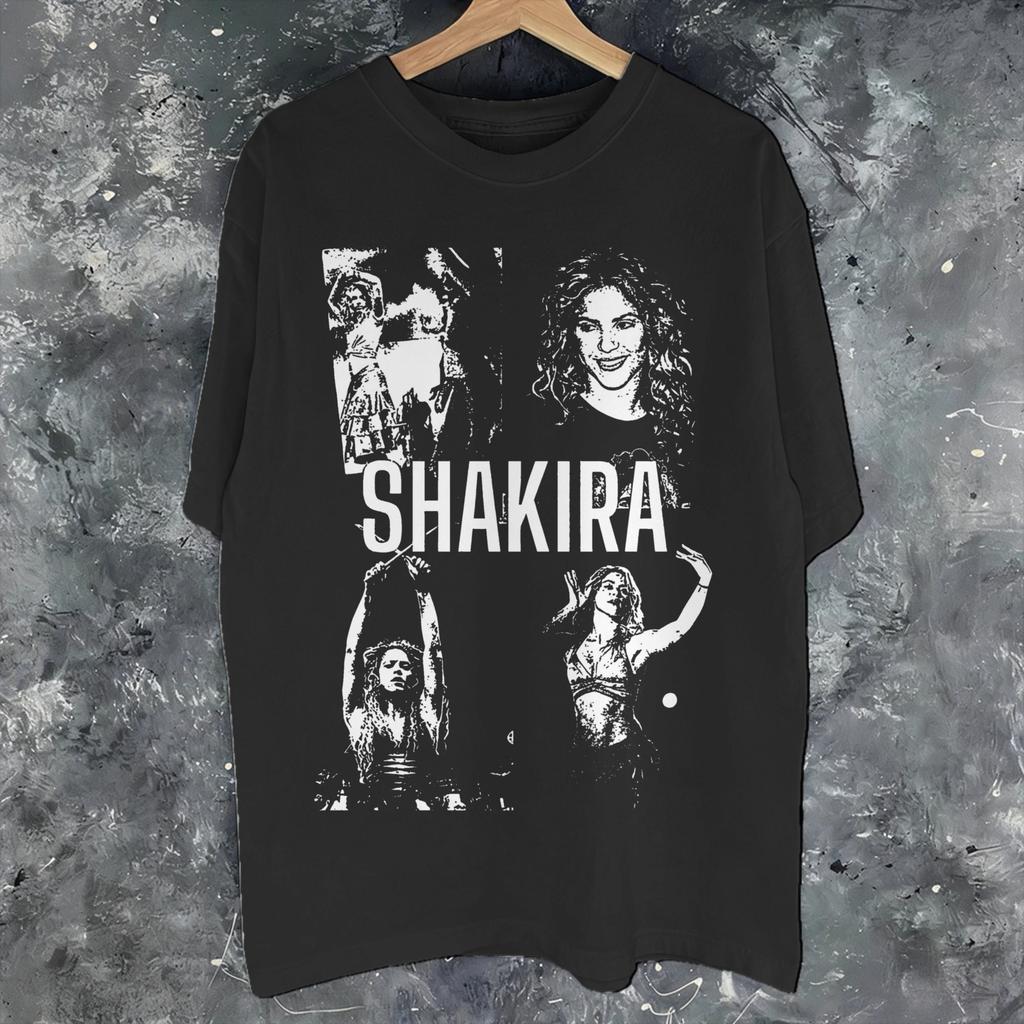 Camiseta Unisex Estampada Shakira Las Mujeres Ya No Lloran World Tour Camiseta 100% Algodón Camisetas Ropa