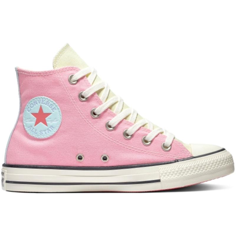 Converse Chuck Taylor All Star Comfortable and Versatile High-Top Canvas Shoes Unisex Purple and Pink