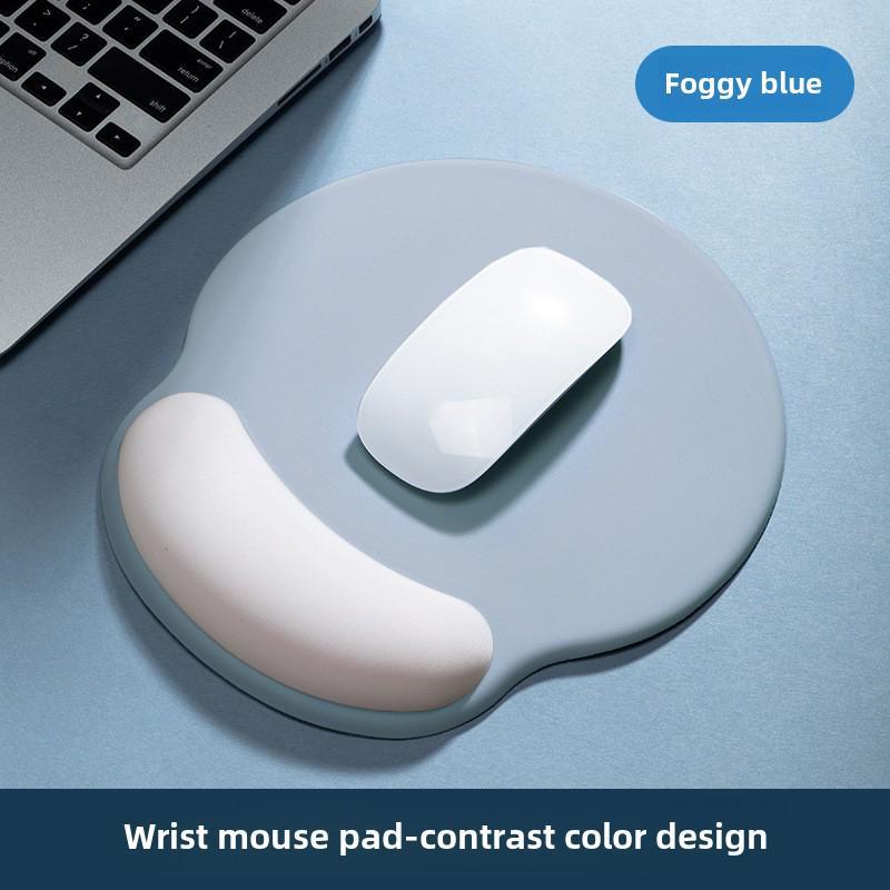 High-Value Silicone Memory Foam Wrist Pad - Non-Slip Cloud Girl Design for Office Mouse Use