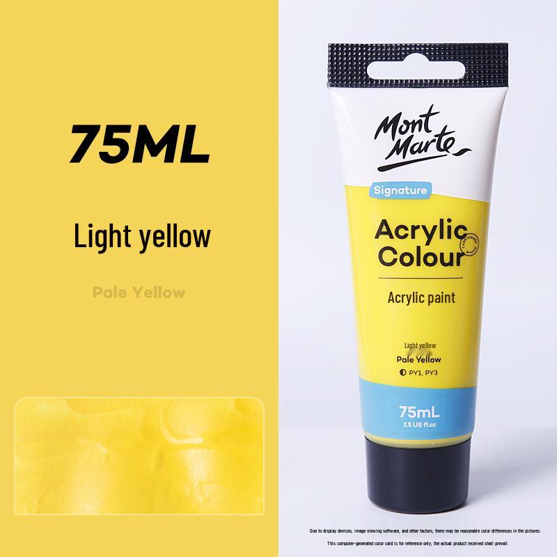Montmartre 75ml Waterproof Non-Fading Acrylic Paint Set: Perfect for Children’s Textiles and Art Projects, Sunscreen Formula