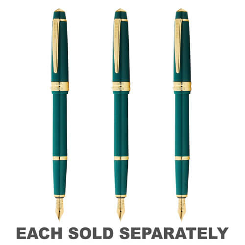 Cross Cross Bailey Light Gloss Fountain Pen (Green/Gold)