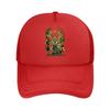 Mythical Figure Surrounded by Animals and Symbols Mesh Baseball Cap