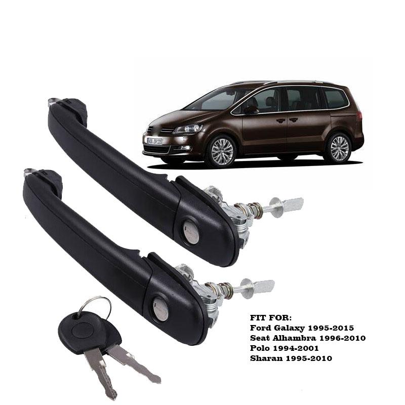 6N0837207CD KLAMKA DRZWI PRZEDNIE LEWA PRAWA Z CYLINDREM BLOKADY do VW POLO 6N 6N1 6N2 do SHARAN SEAT ALHAMBRA GALAXY 6N0837207C