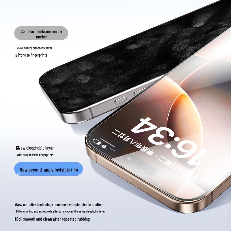 Protezione Schermo in Vetro Temperato per Apple 17 Pro Max - Design con Camera Senza Polvere