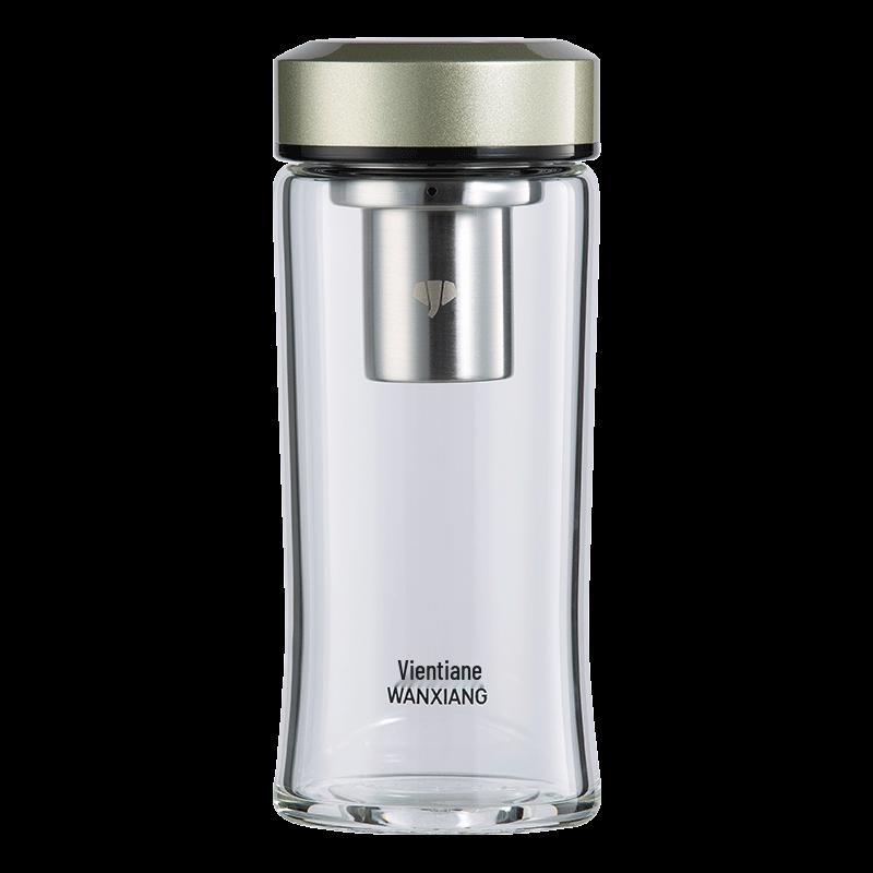 WANXIANG Portable Single-Layer Glass Water Bottle