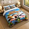 Custom Name Text Bedding 3Pcs Set,La Granja De Zenón 1 Duvet Cover 2 Pillowcases Soft Bed Linen For Gift