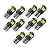 10Pcs/set Super Bright W5W T10 LED Bulbs DC 12V Auto Signal Lamp Car Interior Dome Lights  Auto Bulb