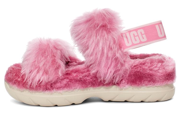 UGG Fluff Sugar Sandal Fabric Stylish Sandal Women s Pink 1119999-PINK 39