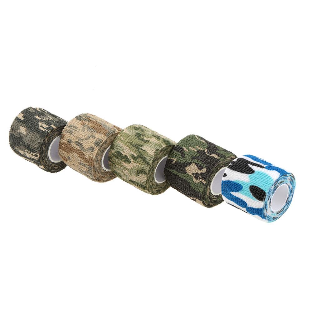 1 Roll Reusable Outdoor Military Camouflage Hunting Camping Cycling Wrap Elastic Stealth Tape