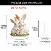 Easter Bunny Centerpieces For Tables Cute Bunny Family Easter Table Centerpiece 18cm/7inch Home Decoration Desk Sign Decor For