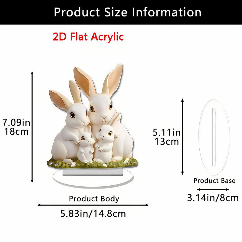 Easter Bunny Centerpieces For Tables Cute Bunny Family Easter Table Centerpiece 18cm/7inch Home Decoration Desk Sign Decor For