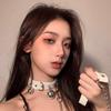 Glockenhalsband Damen Halsband Kette Halsband Herren Schlüsselbein Kette Halsring Halskette Halskette Halsring Halsband Leder