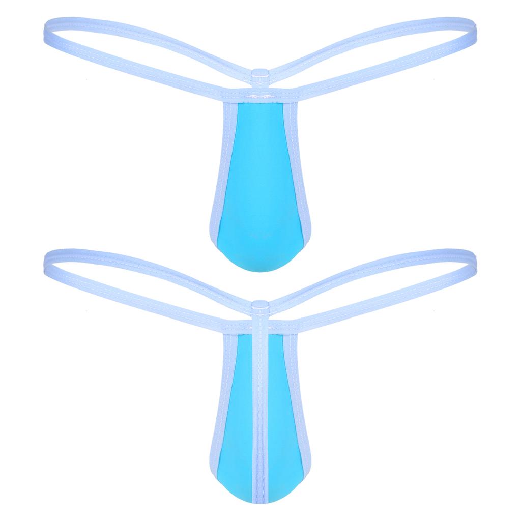 Men's Micro Bulge Pouch Thongs G-String Mini Low Rise Underwear Gays Sissy Panties