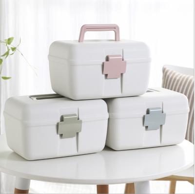 First Aid Box Medical Emergency Case Safe Lockable Medicine Storage Portable UK