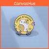 Cute Animal Shape Cartoon Letter Brooch Unique Alloy Badge For Men And Women