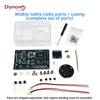 Micro USB Wireless Intercom FM Radio Circuit Board Production Welding Practice Loose Parts Interphone Radio Electronic DIY Kit