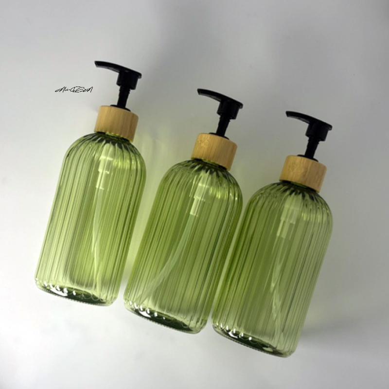 500ml Refillable Soap Dispenser with Pump for Kitchen & Bathroom Shampoo Body Wash Lotion Empty Container for Hands
