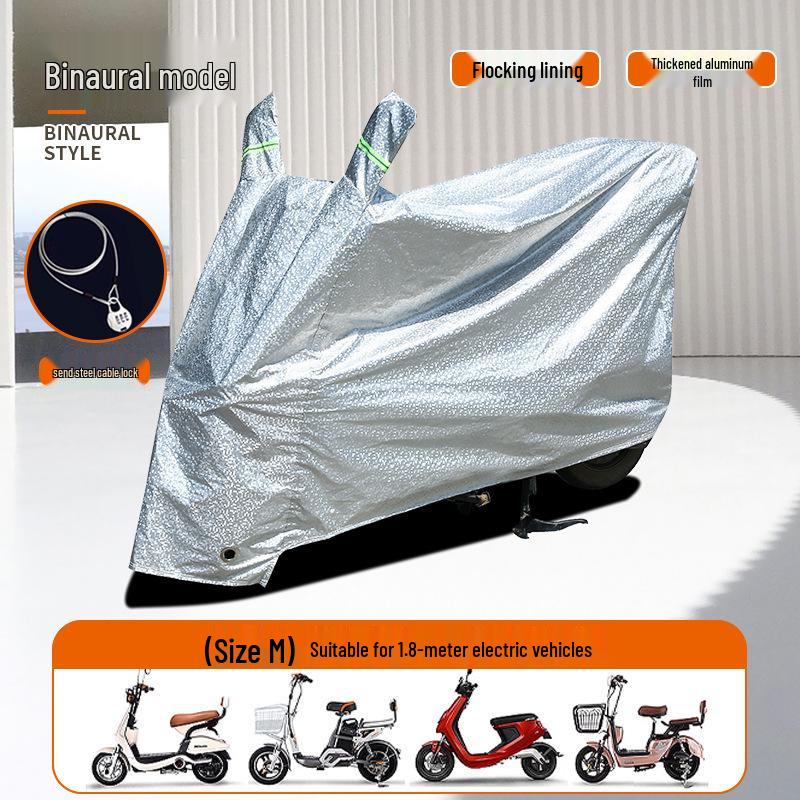 Electric Vehicle & Motorcycle Rainproof Dustproof Cover with Sunscreen Protection