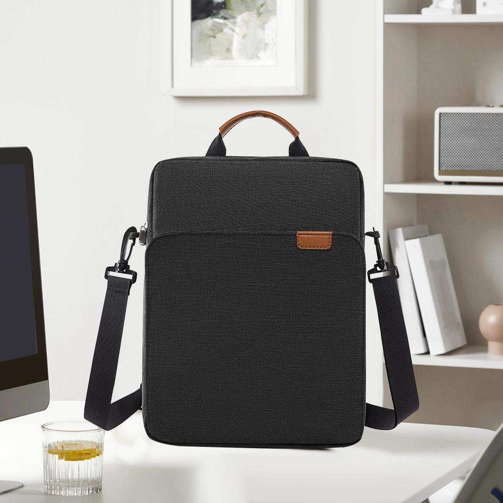 Stilvolle Tablet-Tasche mit abnehmbarem Riemen und weichem Innenfutter