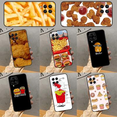 French Fries Burger Pizza For Samsung Galaxy M12 M16 M34 M11 M35 M21 M06 M33 M13 M53 M31 M55 M15 M14 M54 M32 M52 Case