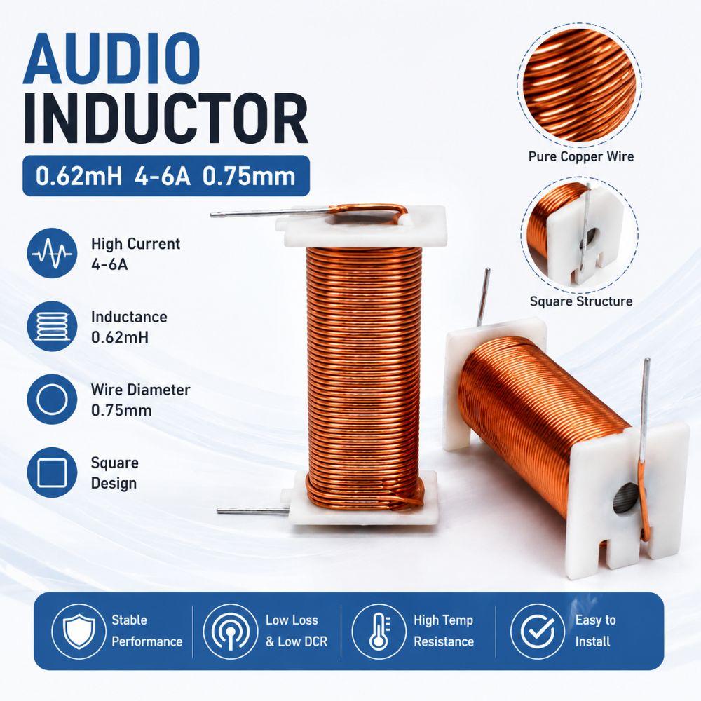 0.75mm Audio Inductor Coil 0.62MH Inductor Coil Durable Frequency Coil