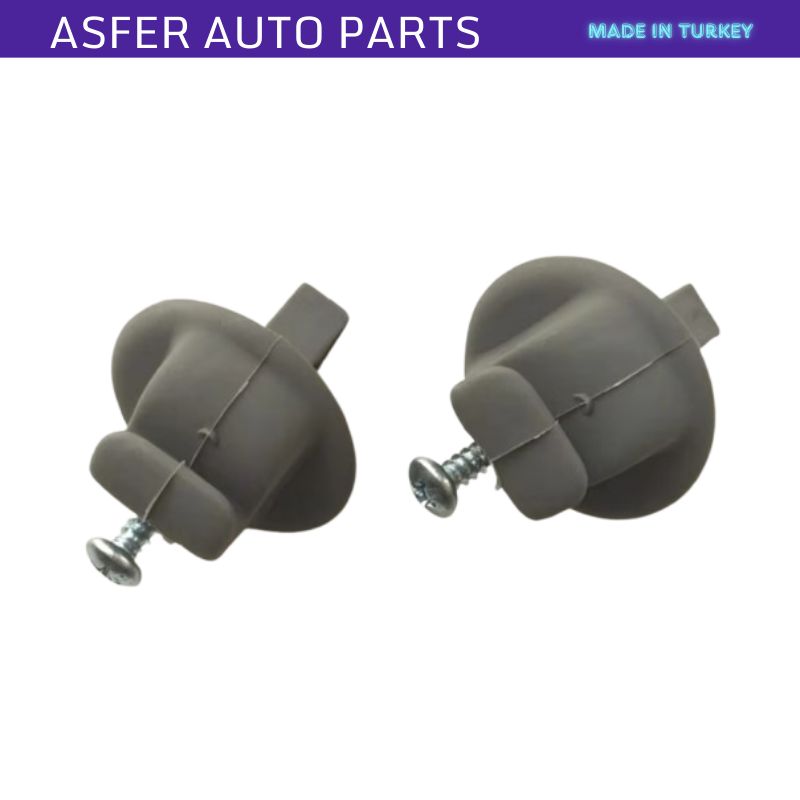 Sun Visor Bracket 2pcs Dark Gray For Renault OEM 7702255080 7700424981
