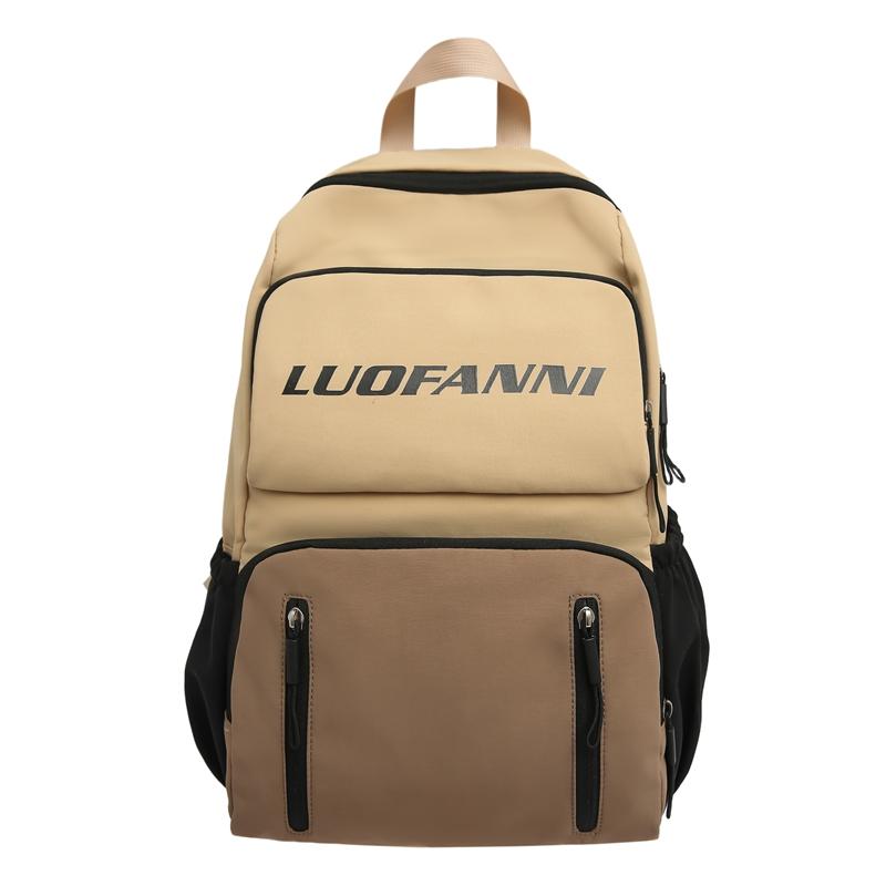 

Large Capacity Student Schoolbag Colored Letter Backpack Travel Backpack хаки