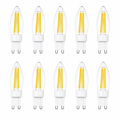 10 Stück G9 LED-Lampen 2W 3W Glühfaden Glaslampe AC220V Warmweiß Energiesparend Halogenersatz für Kronleuchter