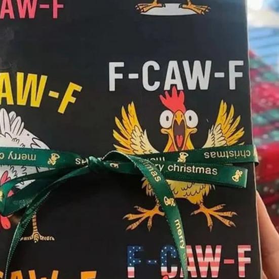 3Pcs Wrapping Paper Chicken Crow Funny Farm Animal Gift Wrap Decorative Printed