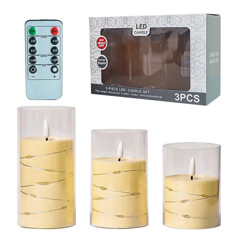 LED Remote Control Swing Candle Lamp for Hotel & Wedding Decor - Smokeless Atmosphere Lighting