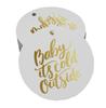 Inkdotpot Real Gold Foil Baby It's Cold Outside Baby Shower Tags Favor Hang Paper Tags 100
