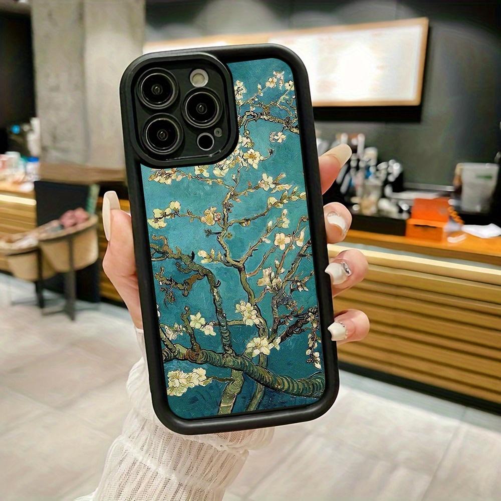 Oil Painting Flower Pattern Mobile Phone Case Suitable for iPhone 17 16 15 14 13 12 11 Pro/ Max /Plus Anti-fall and Shockproof