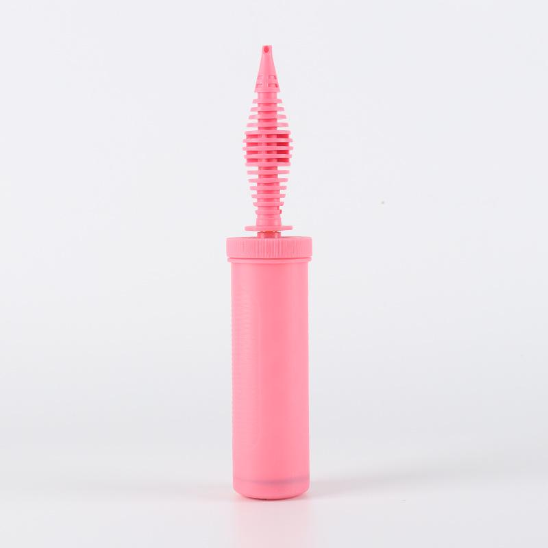 Mixed Color Portable Balloon Hand Pump with Angled Mouth