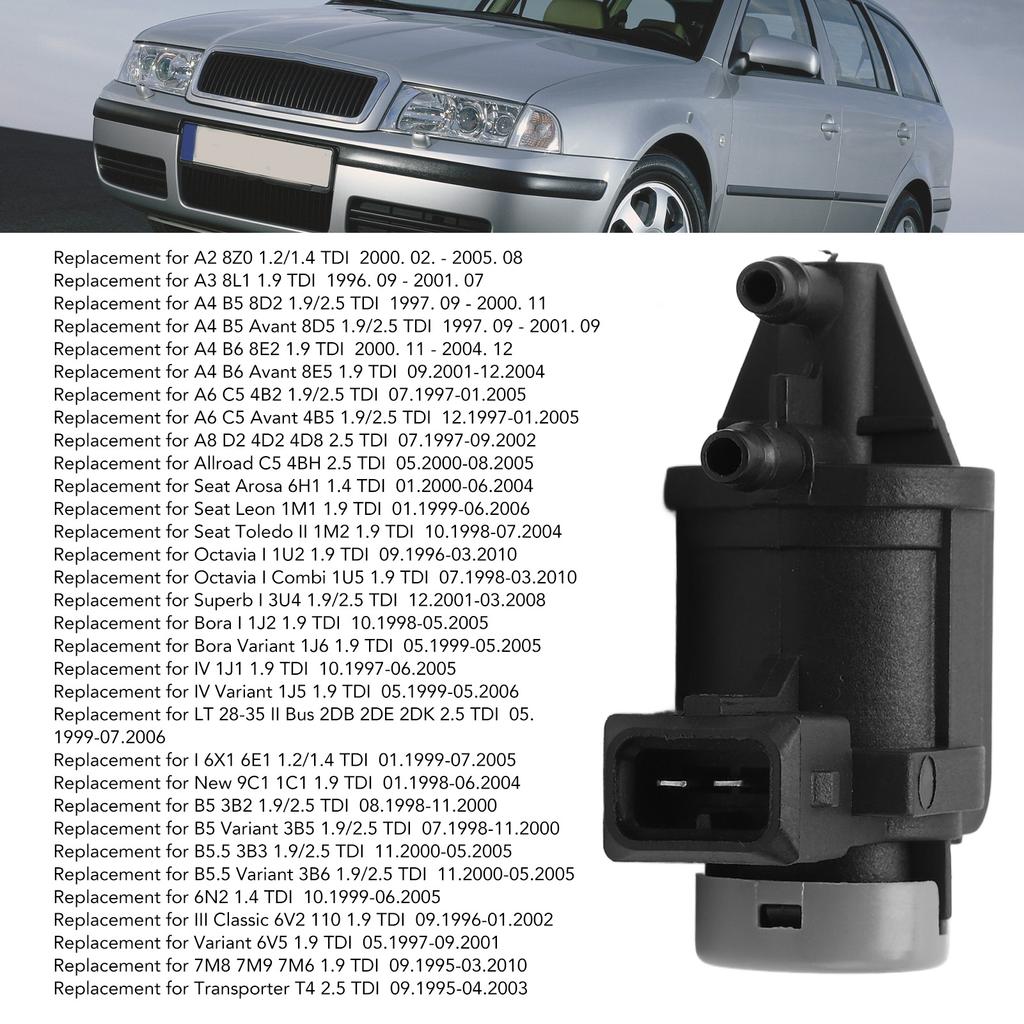 Boost Pressure Control Solenoid Valve 1J0906283A Replacement For A2 A3 A4 A6 A8 Allroad